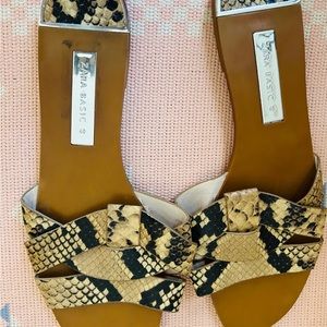 ZARA SANDALS SNAKESKIN SUMMER